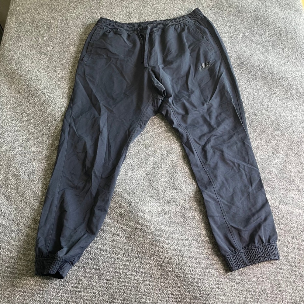 Nike Mens‎ XXL Woven Jogger Pants Black Charcoal Grey 804325-475 Sportswear